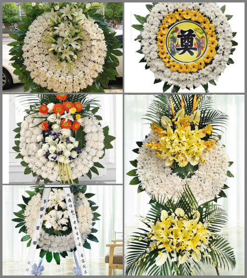 四川成都温江区寿安镇天星村花圈速递